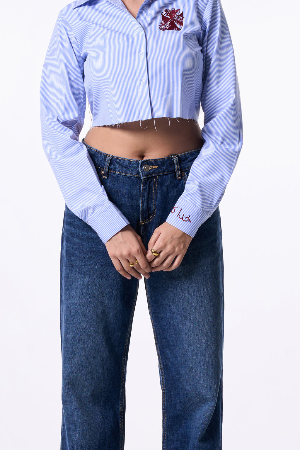 ROUGH ROSES CROP SHIRT