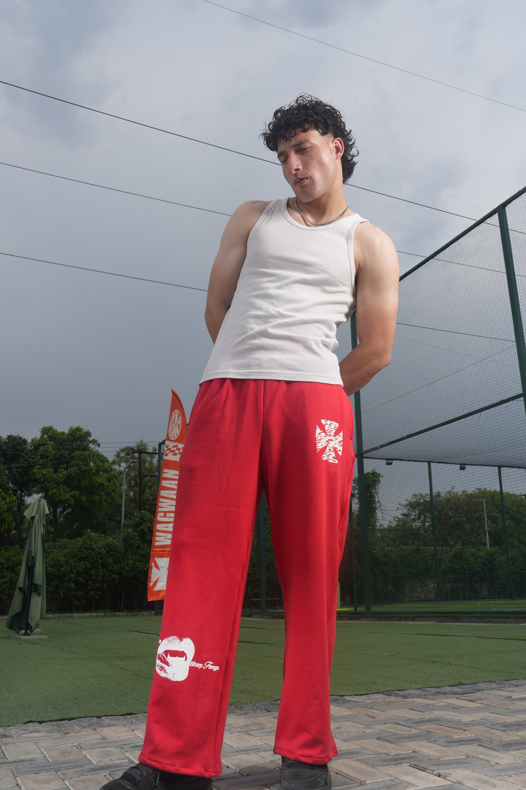 RED WILD SWEATPANTS